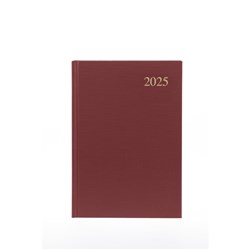 Collins Essential Diary A5 Day To Page Maroon