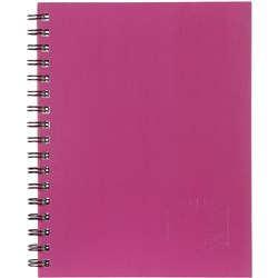 Spirax 511 Hard Cover Notebook A5 Ruled 200 Page Side Opening Pink BOX5
