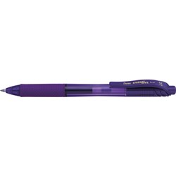 PENTEL ENERGEL X GEL PEN BL107 Fine Retractable Violet Box of 12