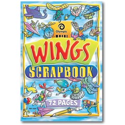 Olympic Scrap Book Wings 335x240mm 67gsm 72 Page S325 Pack of 10