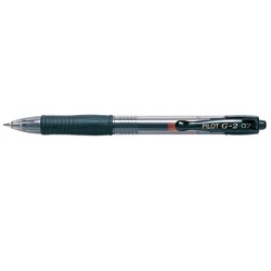 PILOT G2 GEL INK PEN Retractable Fine Black Box of 12