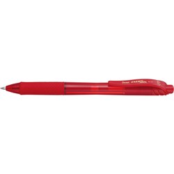 Pentel Energel X Gel Pen BL107 0.7mm Retractable Red Box of 12