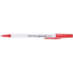PAPERMATE KILOMETRICO Ballpoint Pen Medium Red Box of 12
