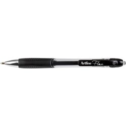 Artline Flow Pen Retractable Gel Ink 1mm Black Box of 12