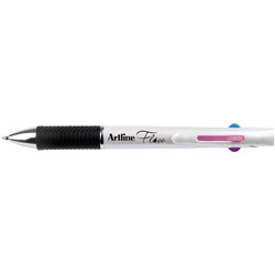 Artline Flow Pen Retractable Gel Ink 1mm 4 Bright Colours