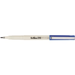 ARTLINE 210 FINELINER PEN 0.6mm Blue Pack of 12