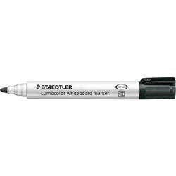 Staedtler 351 Lumocolor Whiteboard Marker Bullet 2mm Black PACK10