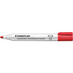 Staedtler 351 Lumocolor Whiteboard Marker Bullet 2mm Red PACK10