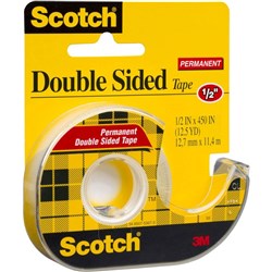 Scotch 137 Double Sided Tape 12.7mmx11.4m & Dispenser BOX8