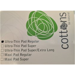 Pads Cottons Ultra Thin Regular 2 Pack